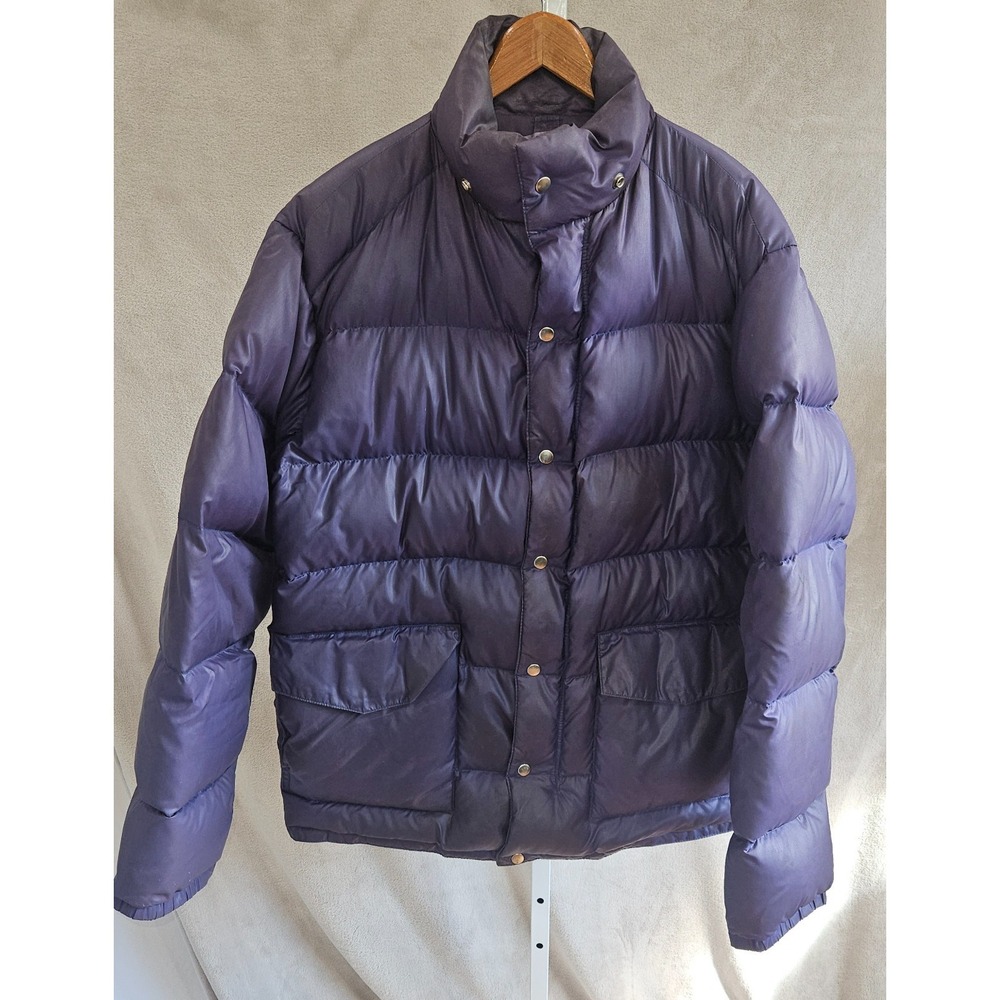 Vintage 70s 80s Spiegel Down Puffer Jacket Heavy Snap Storm Flap Bubble Coat L